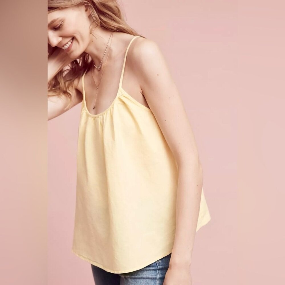 Lacausa - Yellow Los Angeles Linen tank top - size